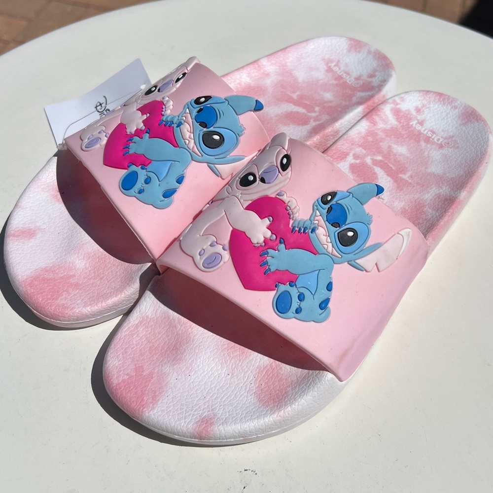 Playful Pink and Blue Stitch Sandals for Summer